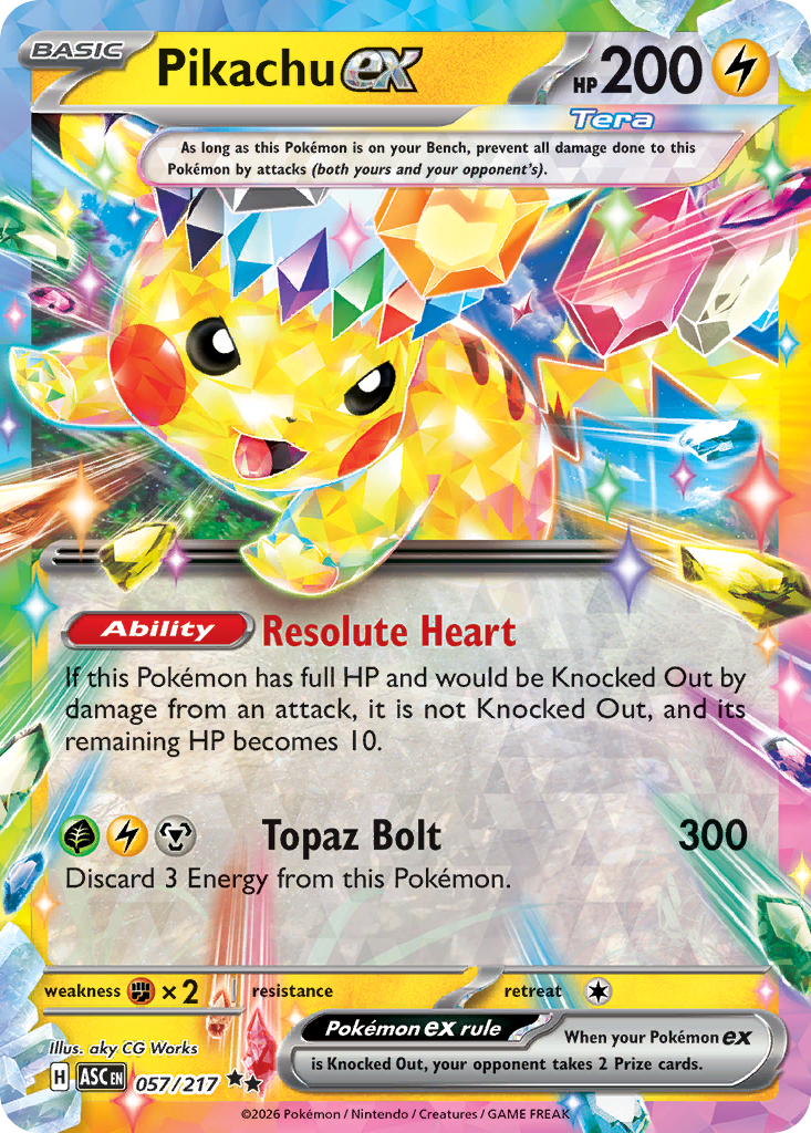Pikachu ex 57/217 Ascended Heroes