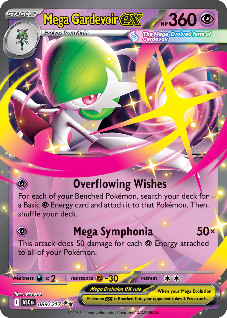 Mega Gardevoir ex 89/217 Ascended Heroes
