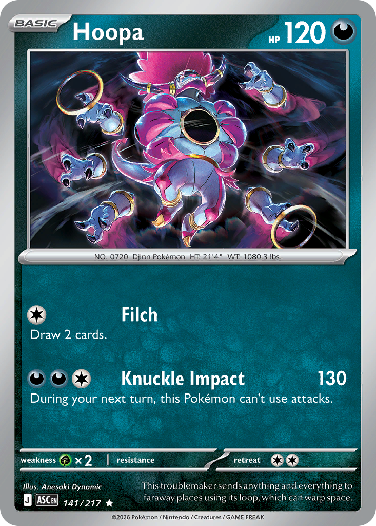 Hoopa 141/217 Ascended Heroes