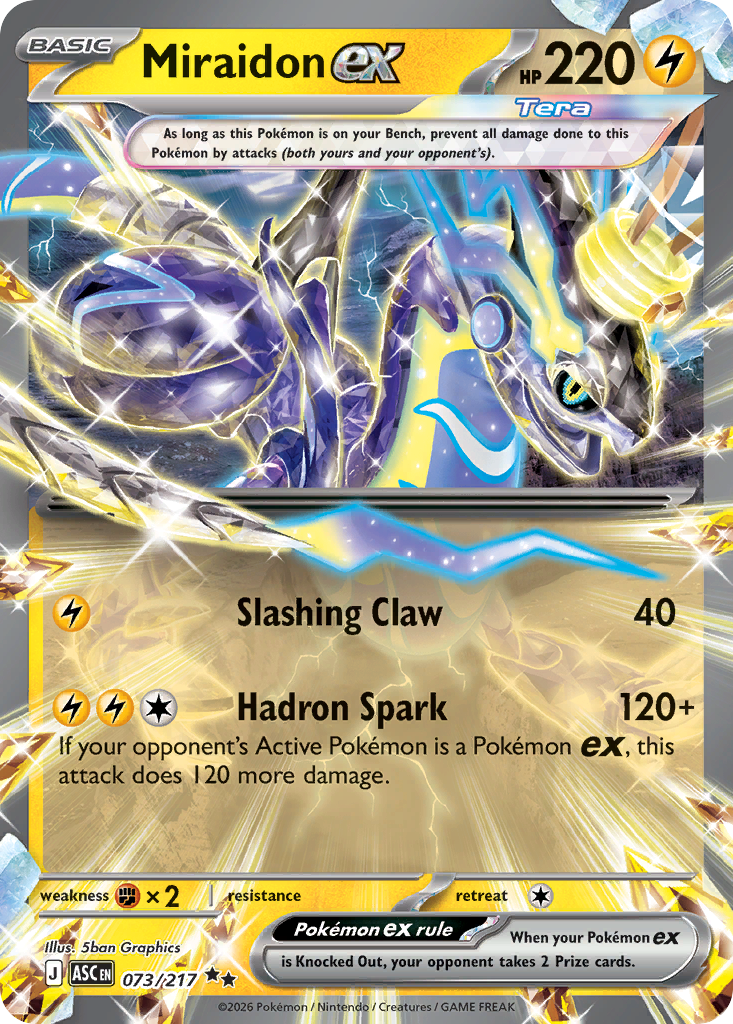Miraidon ex 73/217 Ascended Heroes