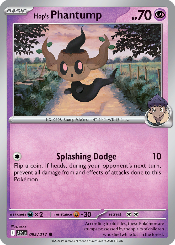 Hop's Phantump 95/217 Ascended Heroes