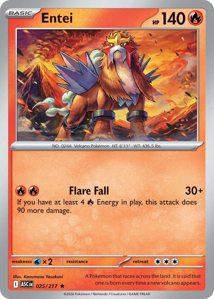 Entei 25/217 Ascended Heroes