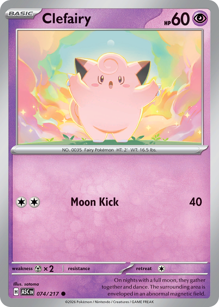 Clefairy 74/217 Ascended Heroes