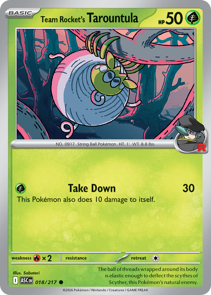 Team Rocket's Tarountula 18/217 Ascended Heroes