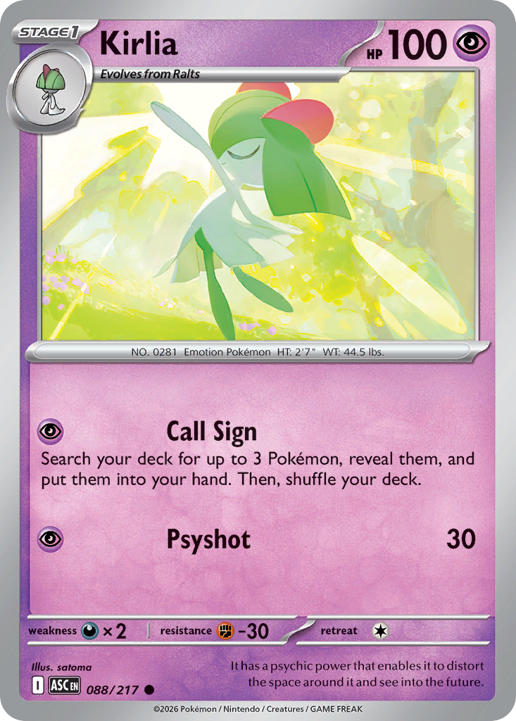 Kirlia 88/217 Ascended Heroes