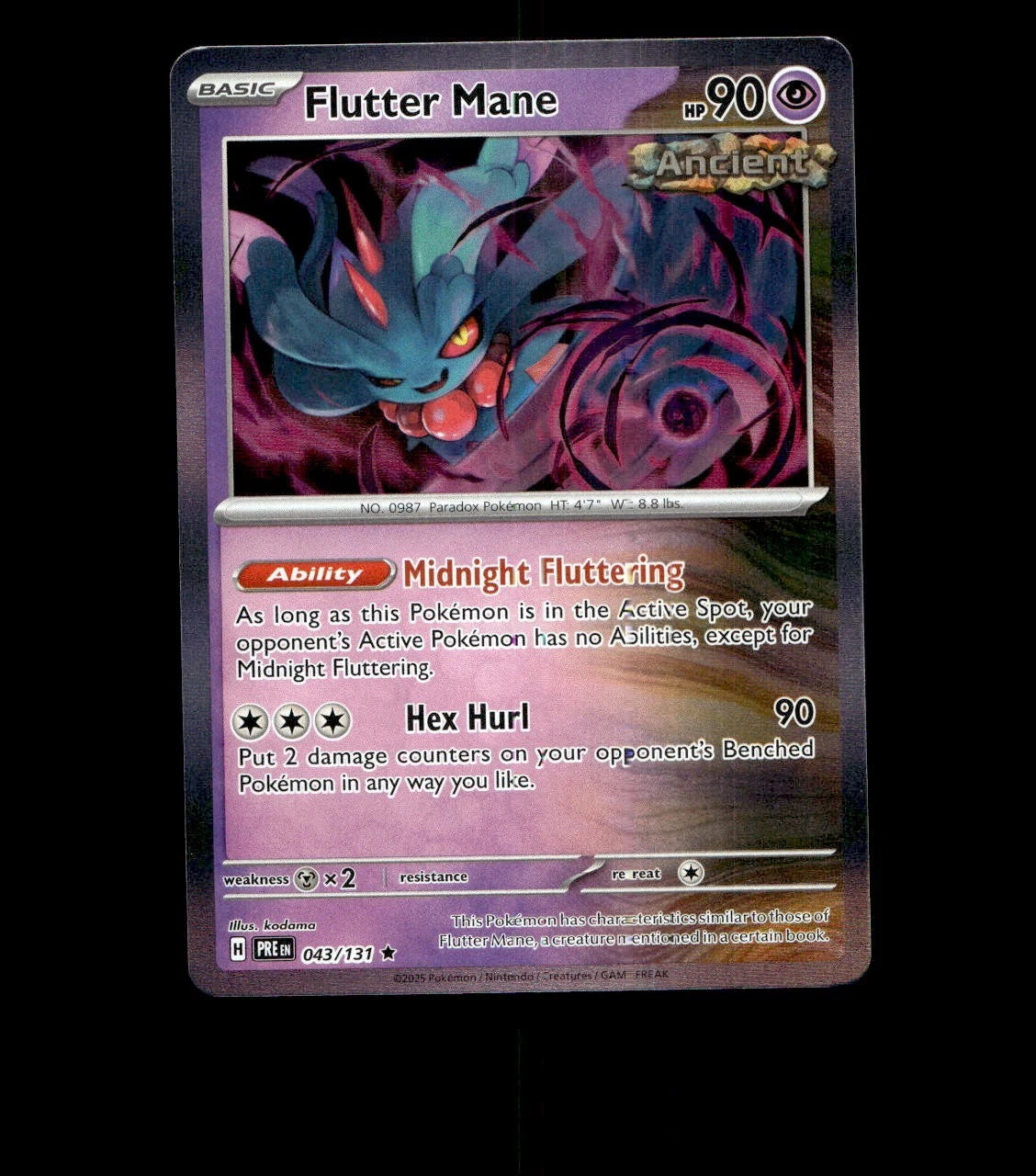 Flutter Mane - 043/131 - Prismatic Evolutions - Holo Near Mint