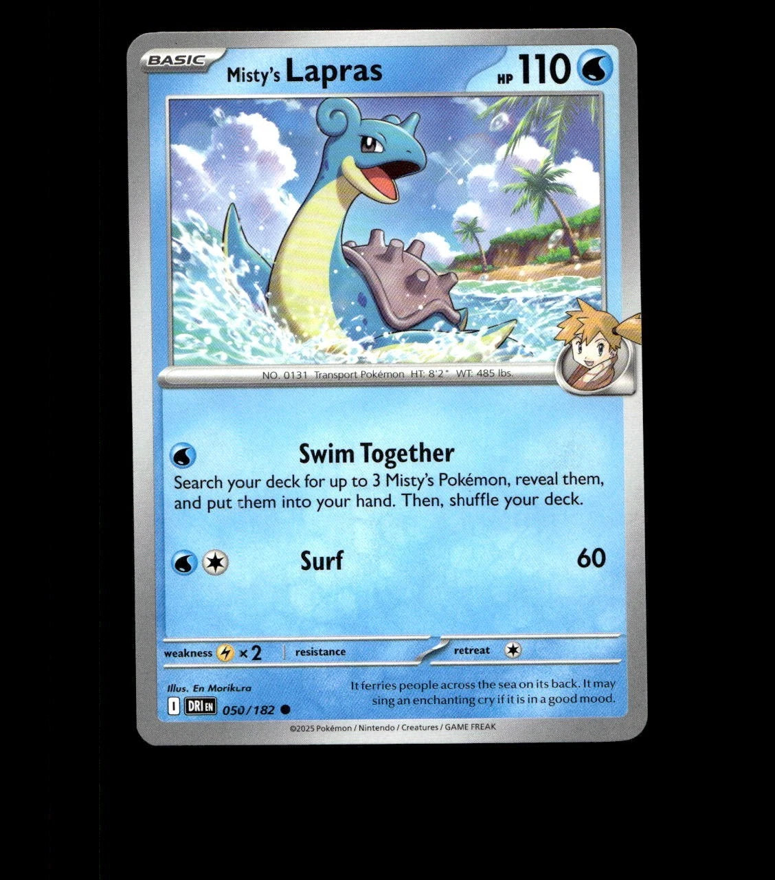 Misty’s Lapras – 050/182 – Destined Rivals – Non Holo Near Mint Pokemon Card TCG