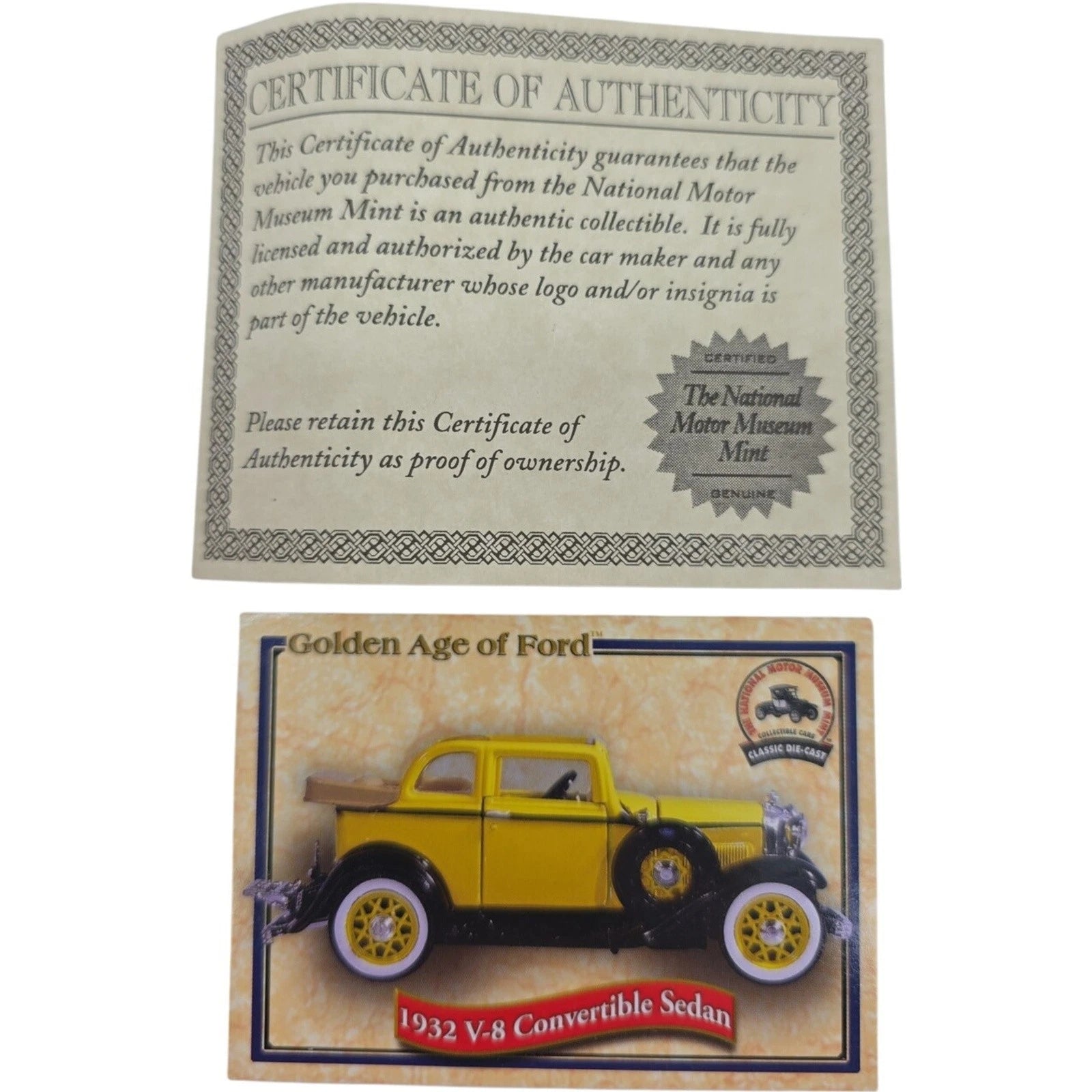 National Motor Museum Mint 1932 Ford Convertible Sedan Die-cast Car SS-T5351