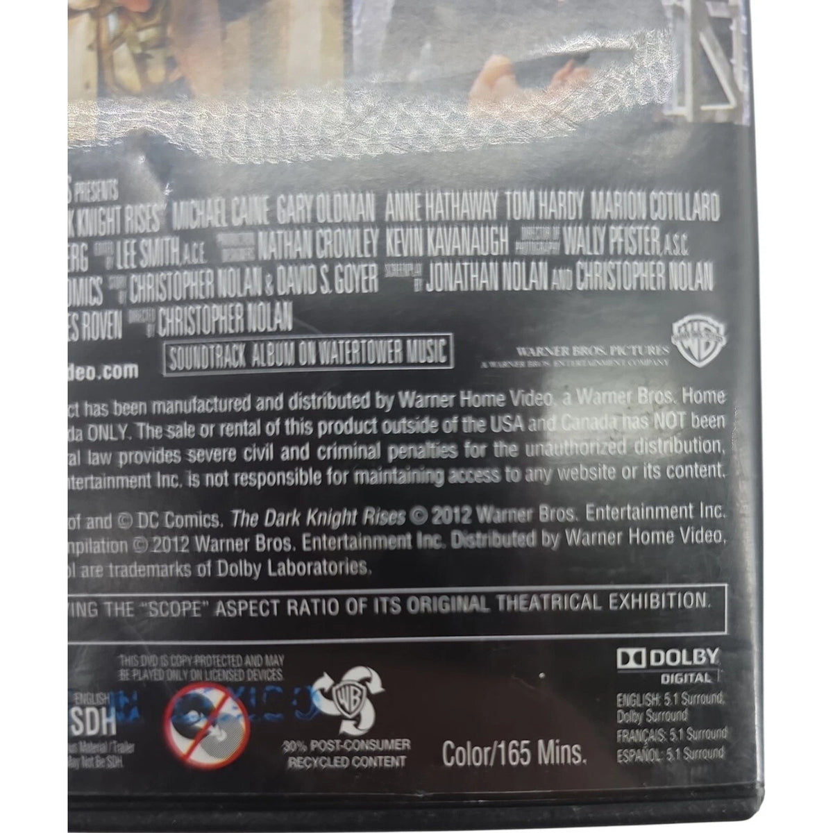 Batman Begins Dark Knight Special Edition Dark Knight Rises Batman DVD