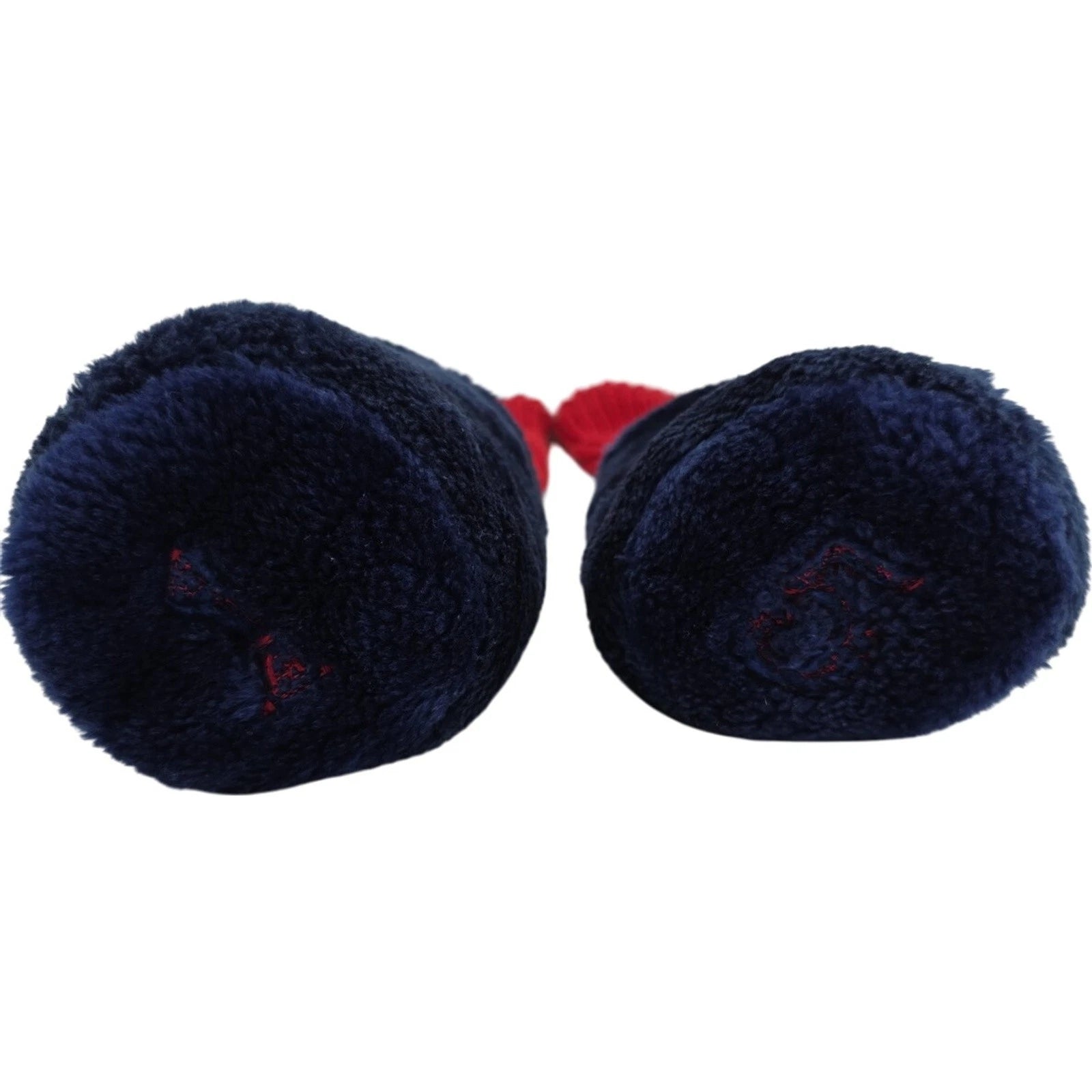 Navy Red Knit Golf Club Headcovers Set of 2 Driver 1 and 5 Fairway Wood Covers