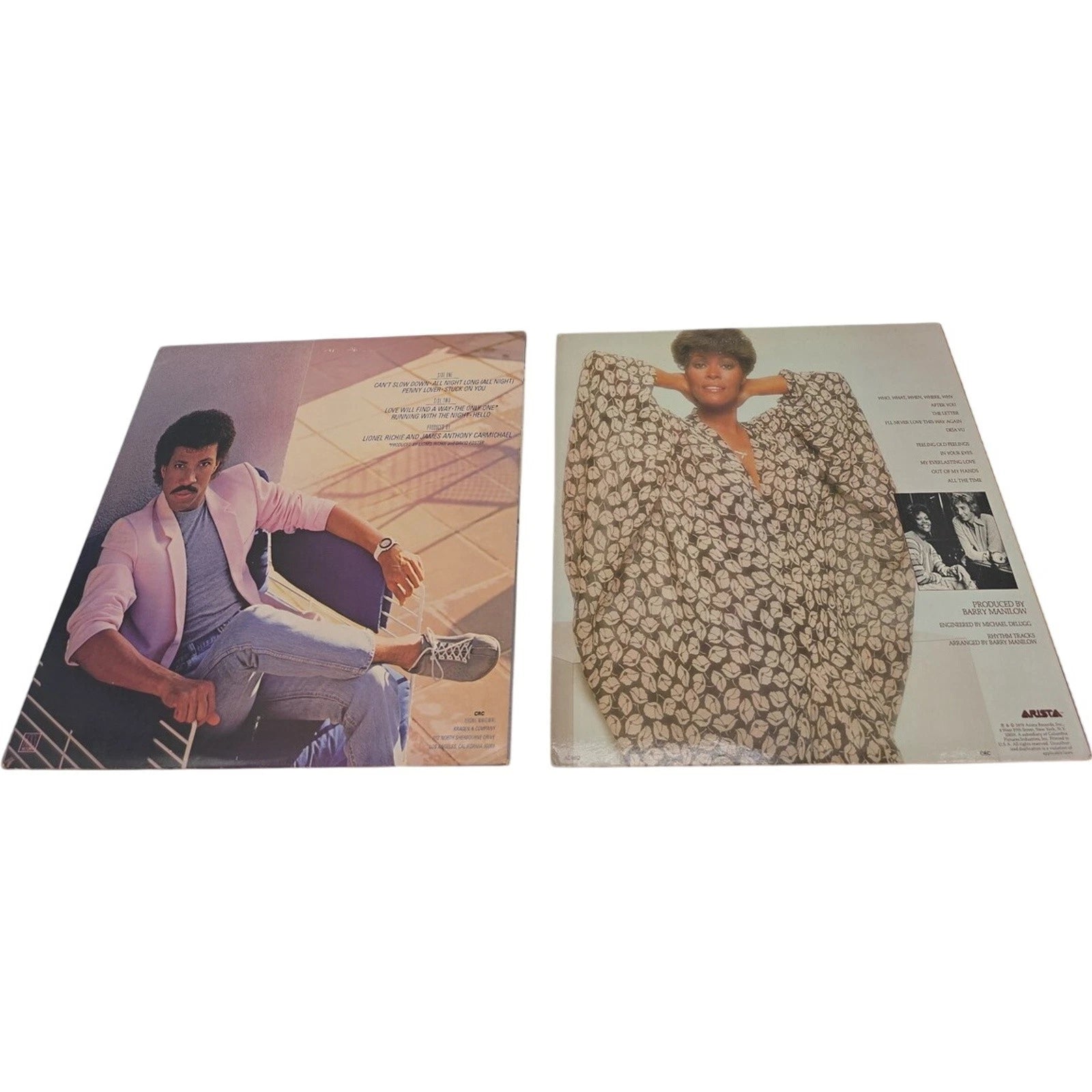 Lionel Richie Can’t Slow Down & Dionne Warwick Dionne Lot of 2 LP Vinyl