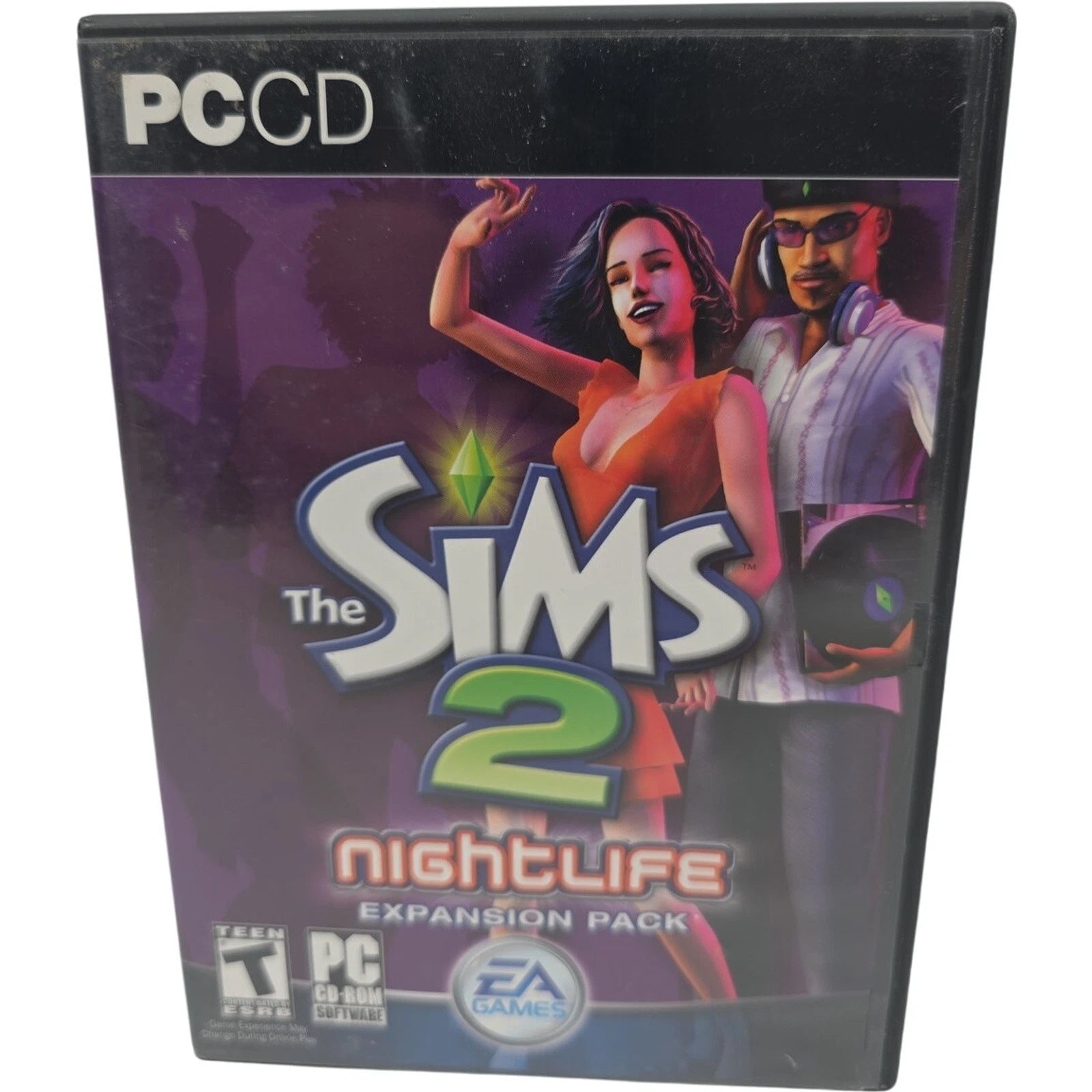 The Sims 2 Nightlife Expansion Pack(PC Game CD ROM 2005 2 Discs with Manual