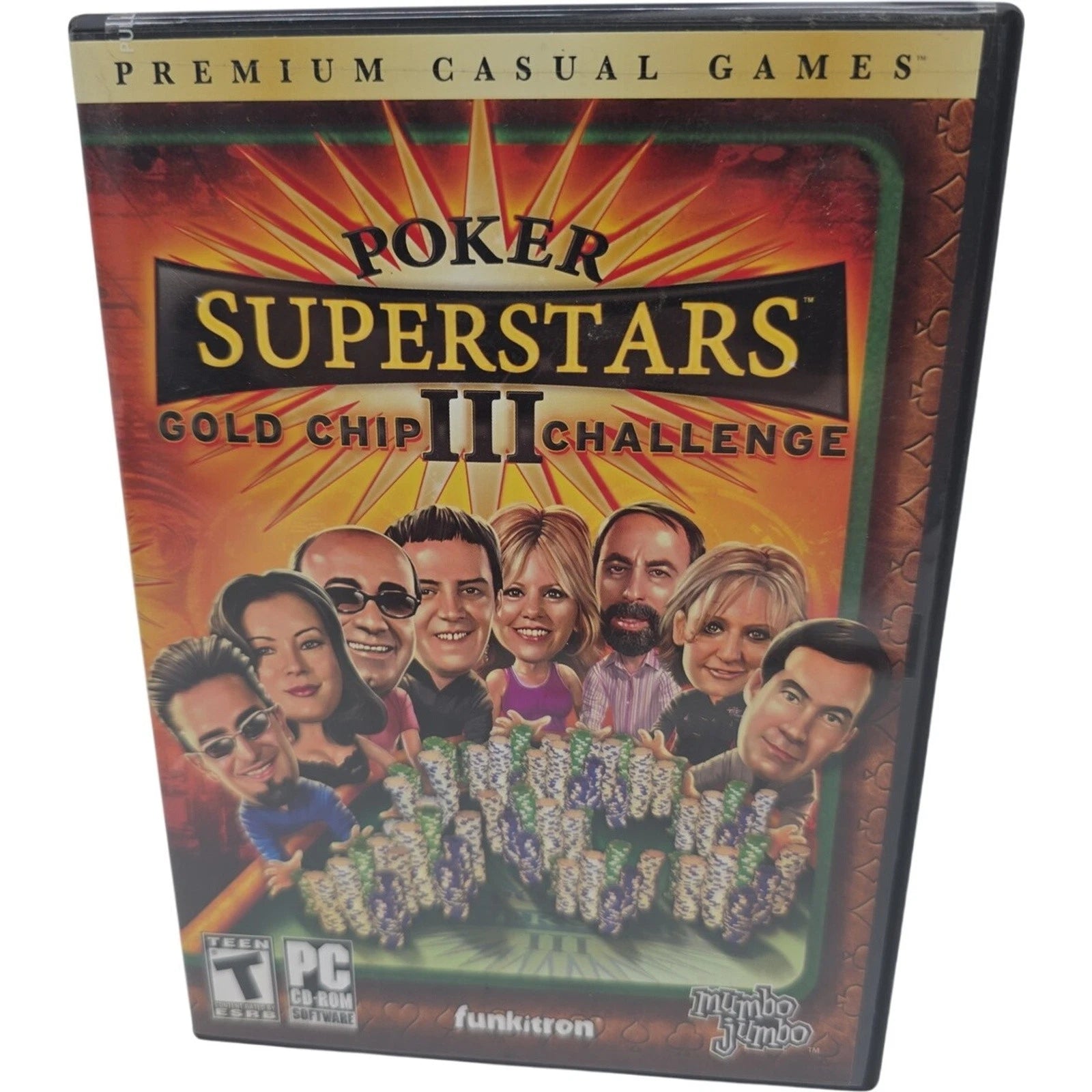 Poker Superstars III Gold Chip Challenge PC CD ROM 2007 Tested No Manual