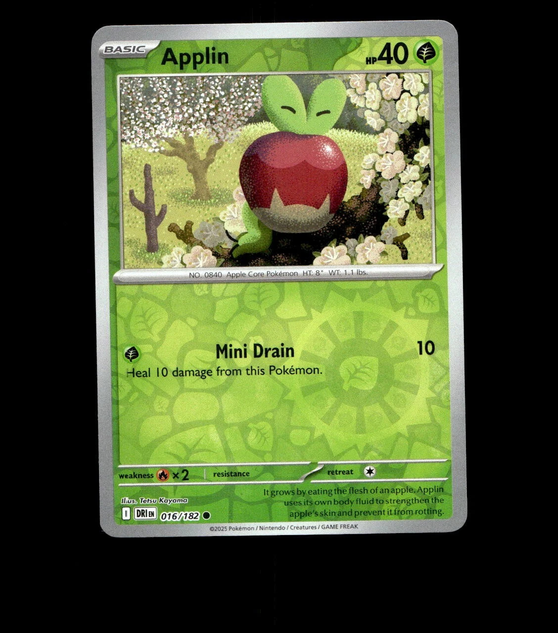Applin – 016/182 – Destined Rivals – Reverse Holo Near Mint