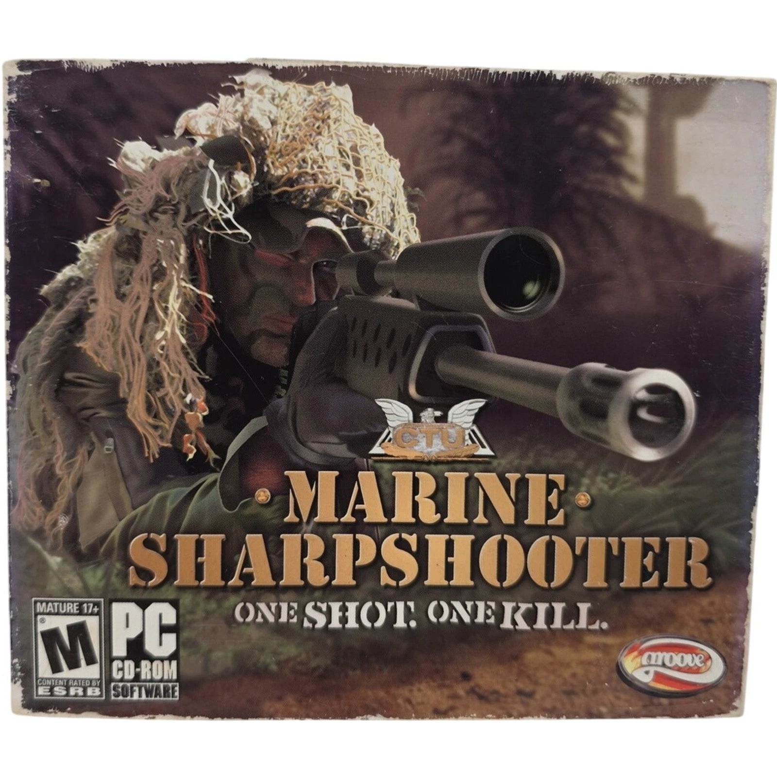 Marine Sharpshooter One Shot One Kill PC CD ROM Game Groove Games 2005