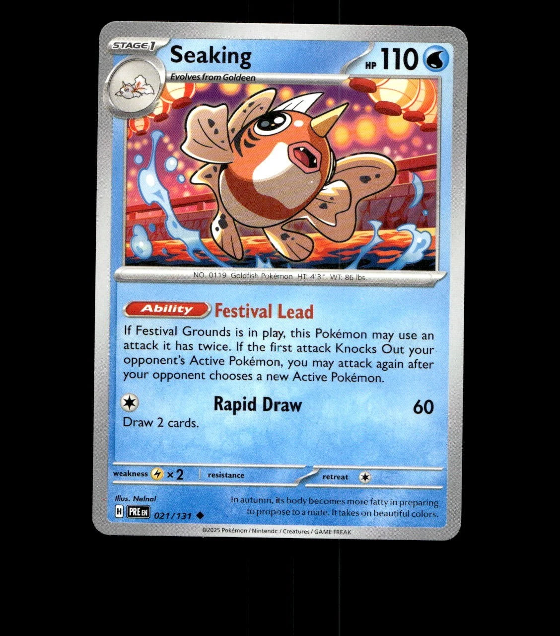Seaking - 021/131 - Prismatic Evolutions - Near Mint