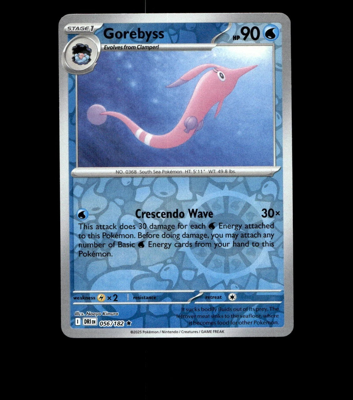 Gorebyss – 056/182 – Destined Rivals – Reverse Holo – Near Mint Pokemon Card TCG