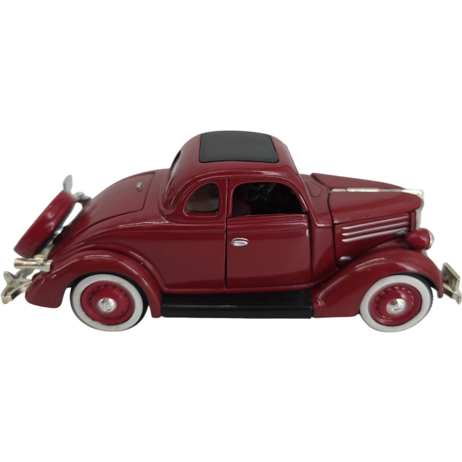 Golden Age of Ford 1936 Model 68 5-Window Coupe Dark Red Collectors Card