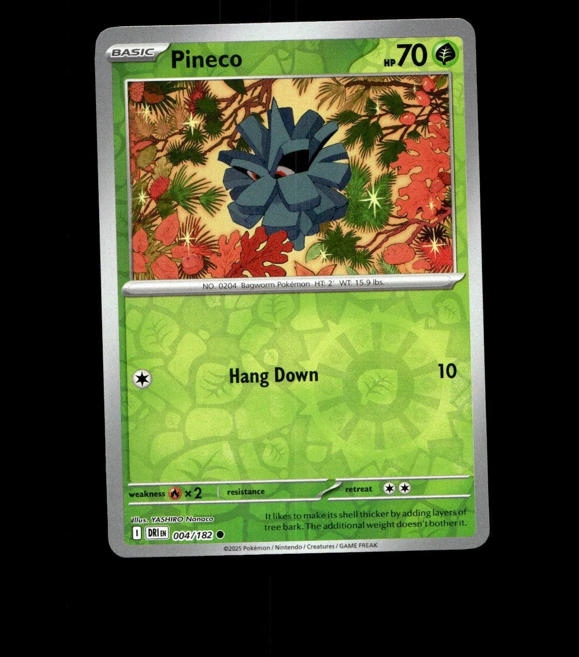 Pineco – 004/182 – Destined Rivals – Reverse Holo Near Mint