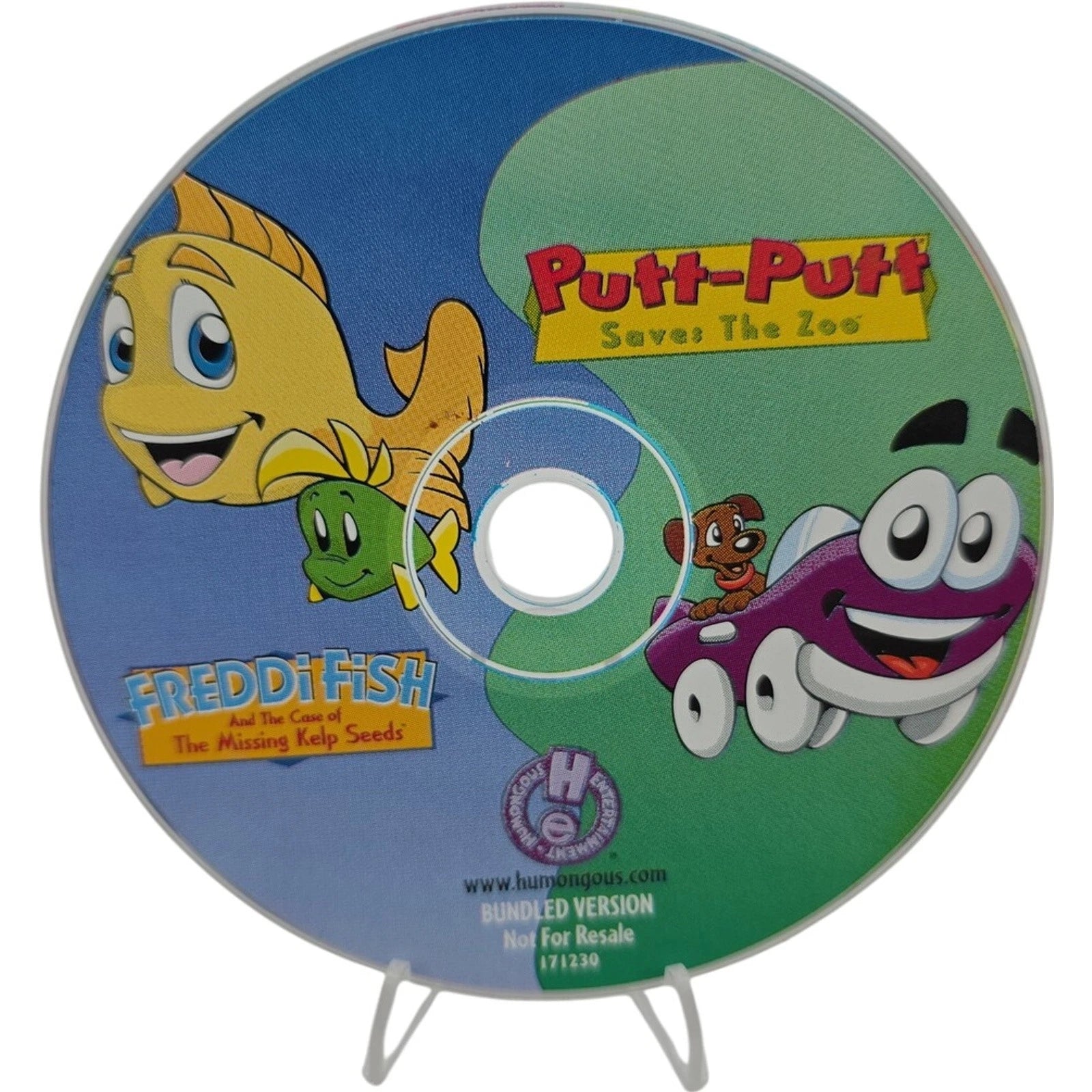 Freddi Fish and Putt-Putt CD ROM Saves the Zoo The Missing Kelp Seeds Disc Only