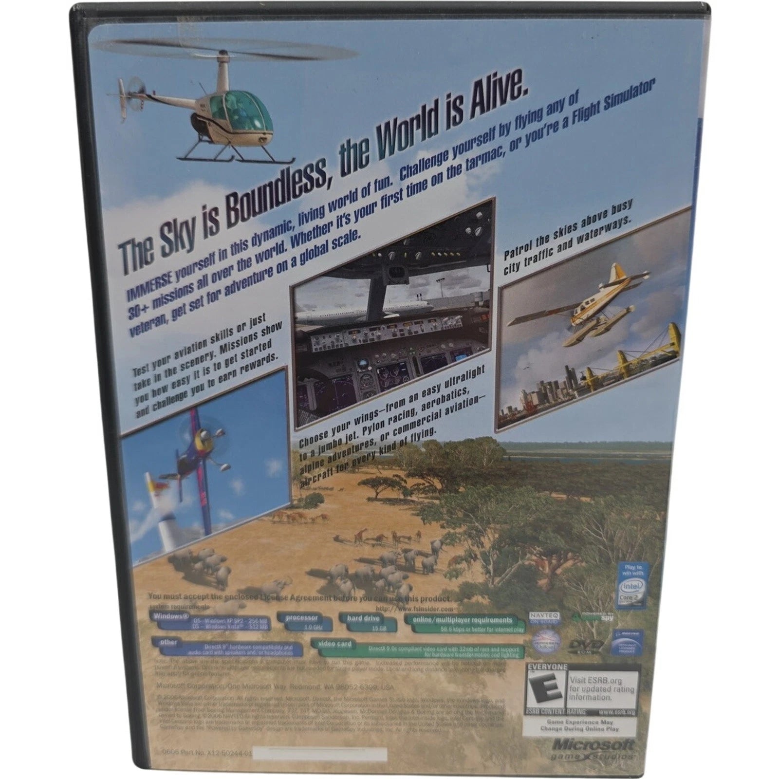 Microsoft Flight Simulator X Deluxe Edition PC DVD Windows Complete 2006