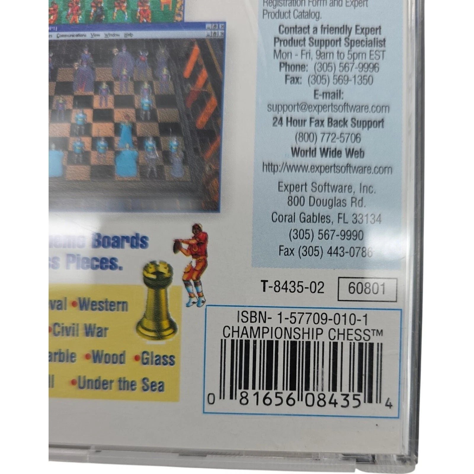 Expert Software Championship Chess PC CD ROM 1995 Windows 95 Expert Software
