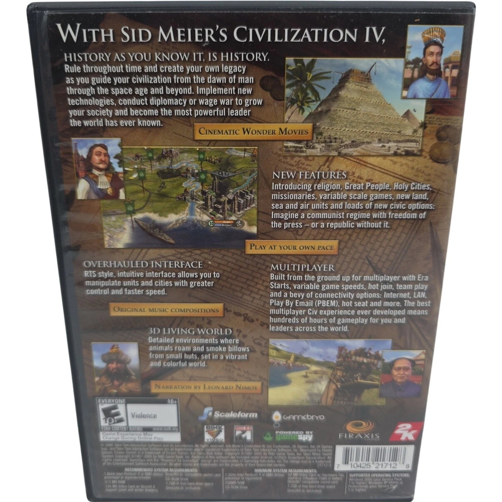 Sid Meier’s Civilization IV 2005 PC CD ROM Game Complete Tech Tree Included