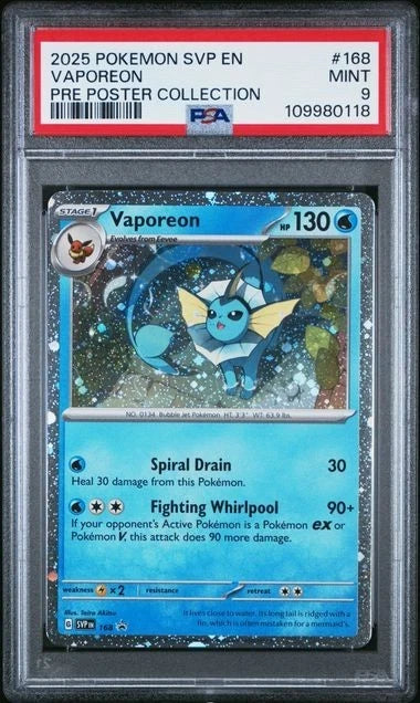 POKEMON FLAREON VAPOREON JOLTEON BLACK STAR PROMO COSMOS HOLO Sequential PSA 9