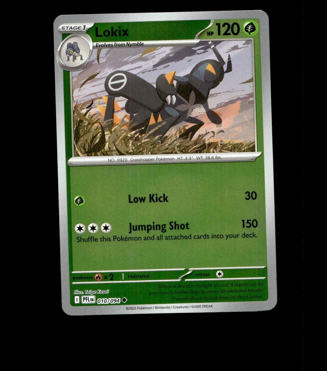 Lokix – 010/094 – Phantasmal Flames – Reverse Holo Near Mint