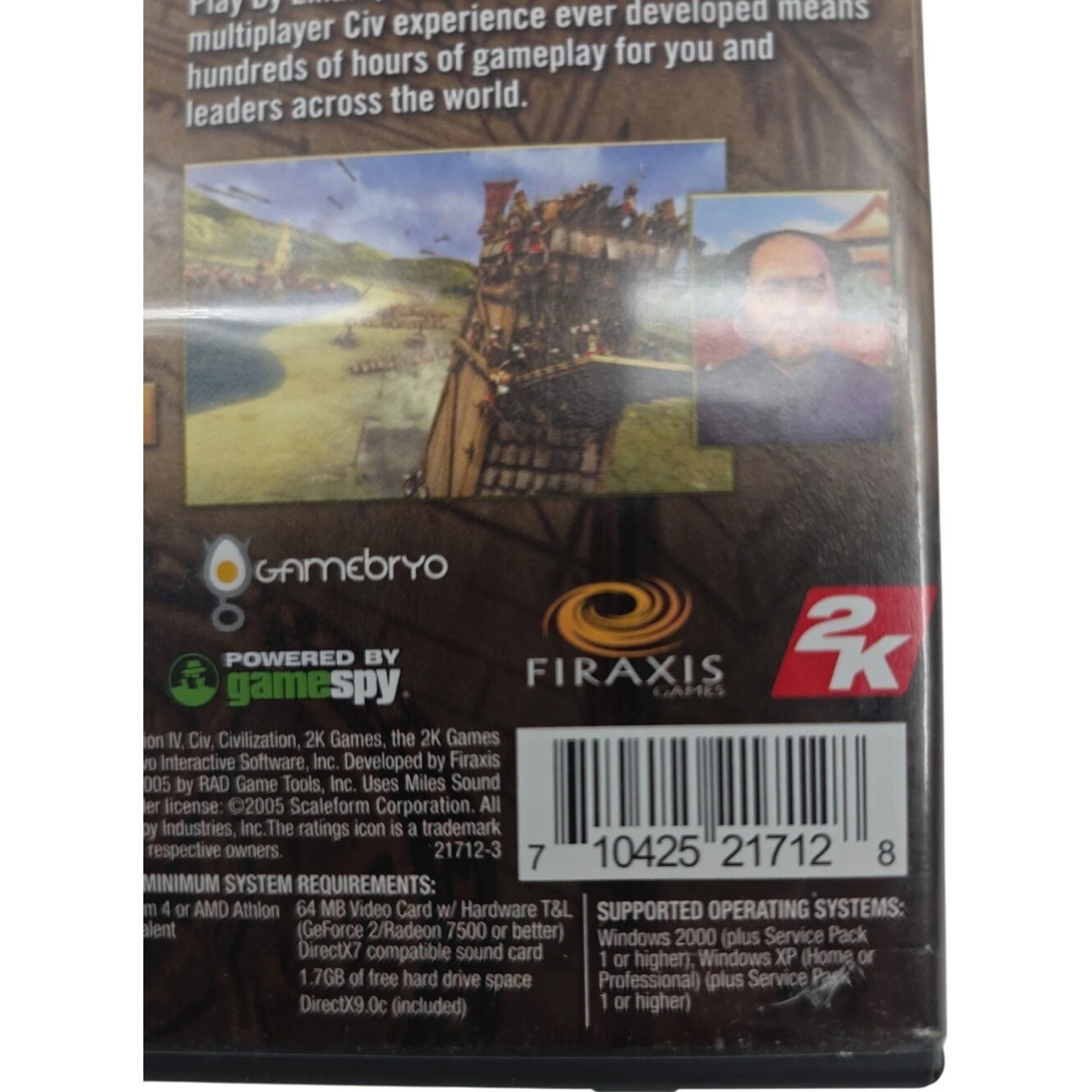 Sid Meier’s Civilization IV 2005 PC CD ROM Game Complete Tech Tree Included