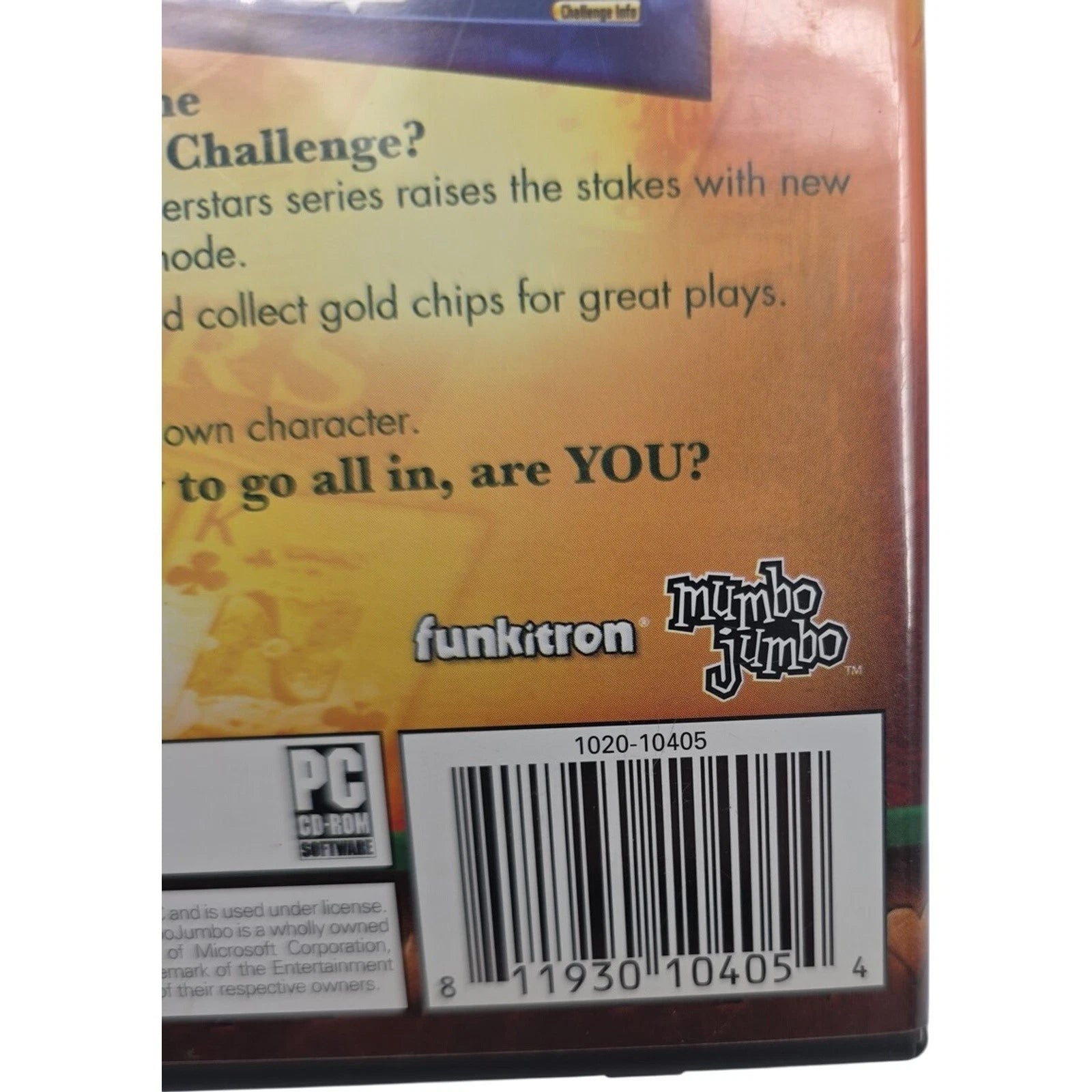 Poker Superstars III Gold Chip Challenge PC CD ROM 2007 Tested No Manual