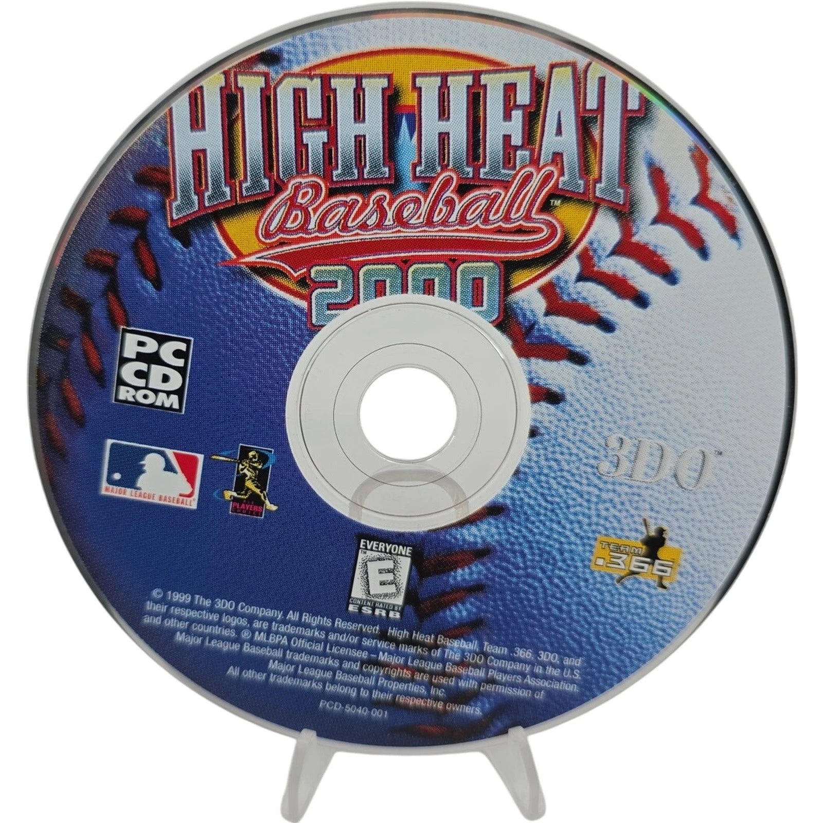 High Heat Baseball 2000 PC CD ROM Video Game Multiplayer 1999 MLB Licensed