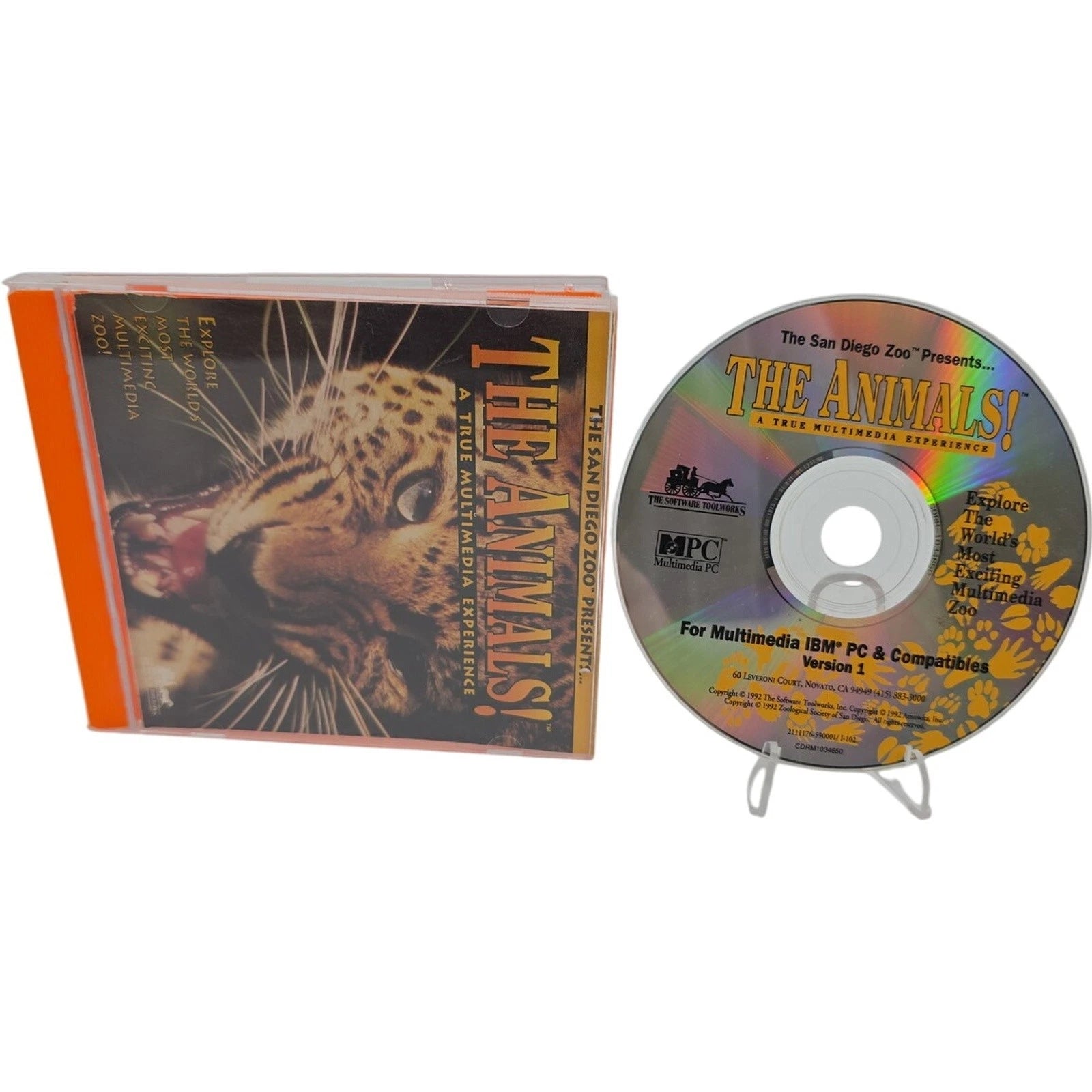 The Animals! The San Diego Zoo CD ROM A True Multimedia Experience 1992