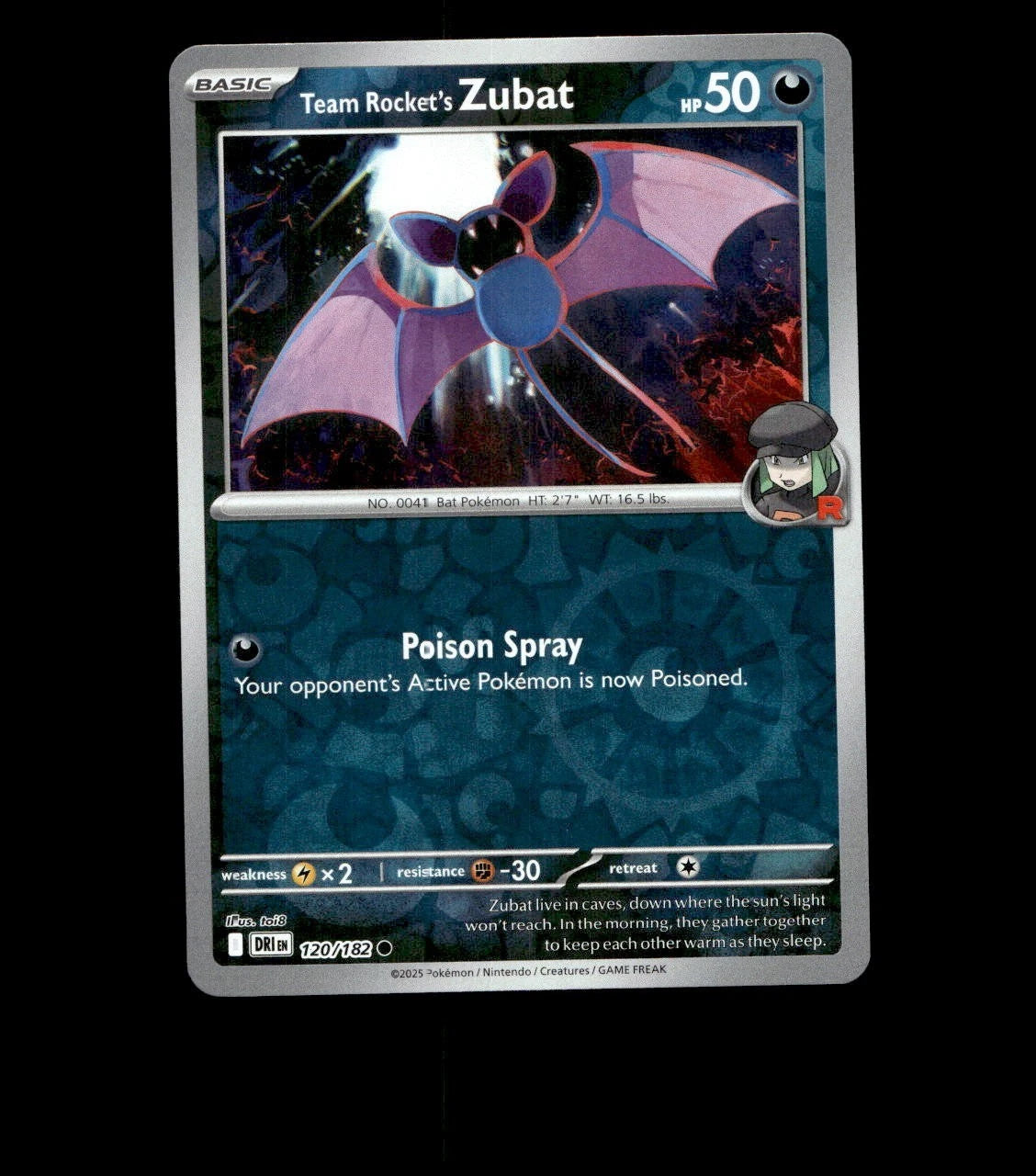 Team Rocket’s Zubat – 120/182 – Destined Rivals – Reverse Holo Near Mint TCG