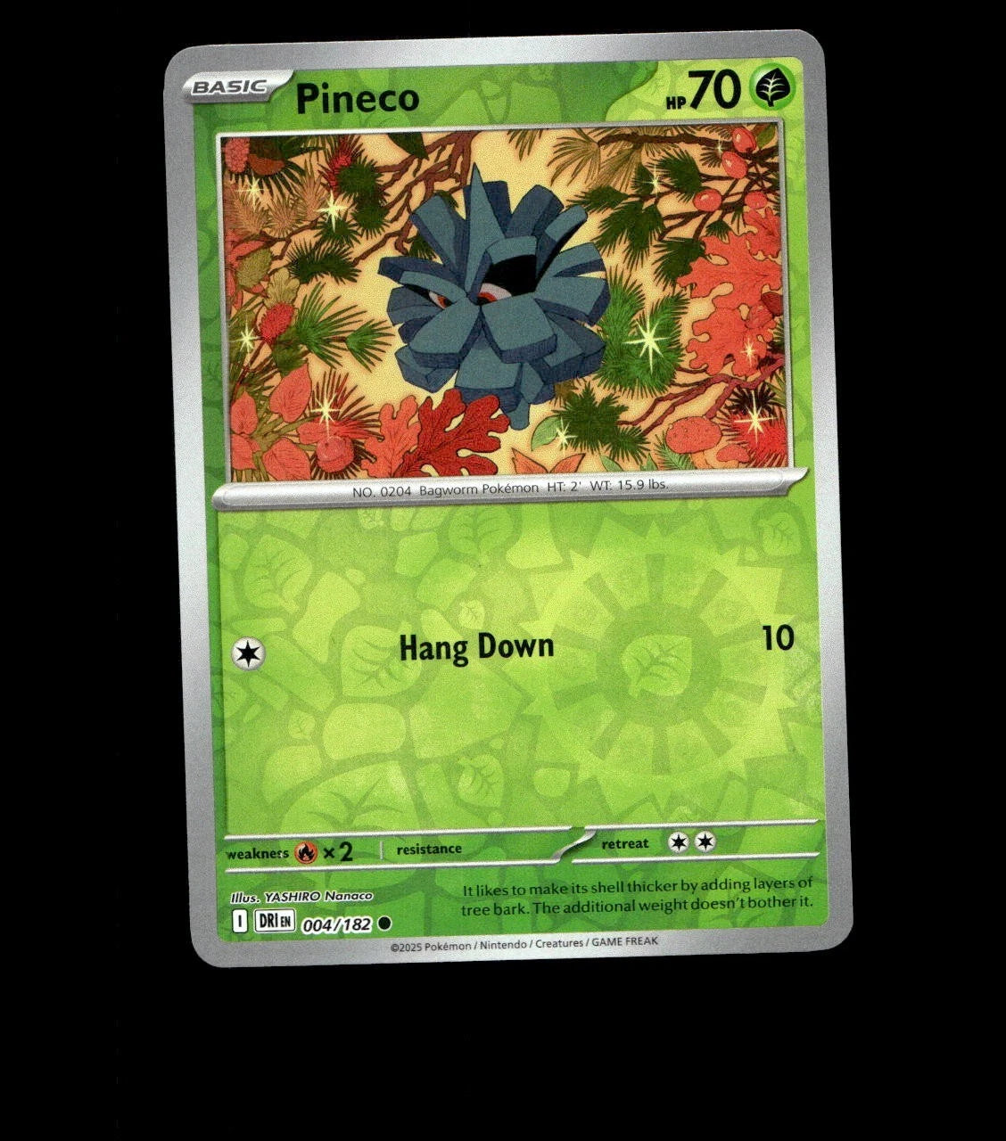 Pineco – 004/182 – Destined Rivals – Reverse Holo Near Mint