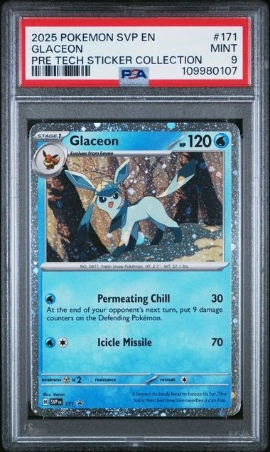 POKEMON SVP EN-SV JOLTEON LEAFEON GLACEON SYLVEON 2025 SVP SET Sequential PSA 9