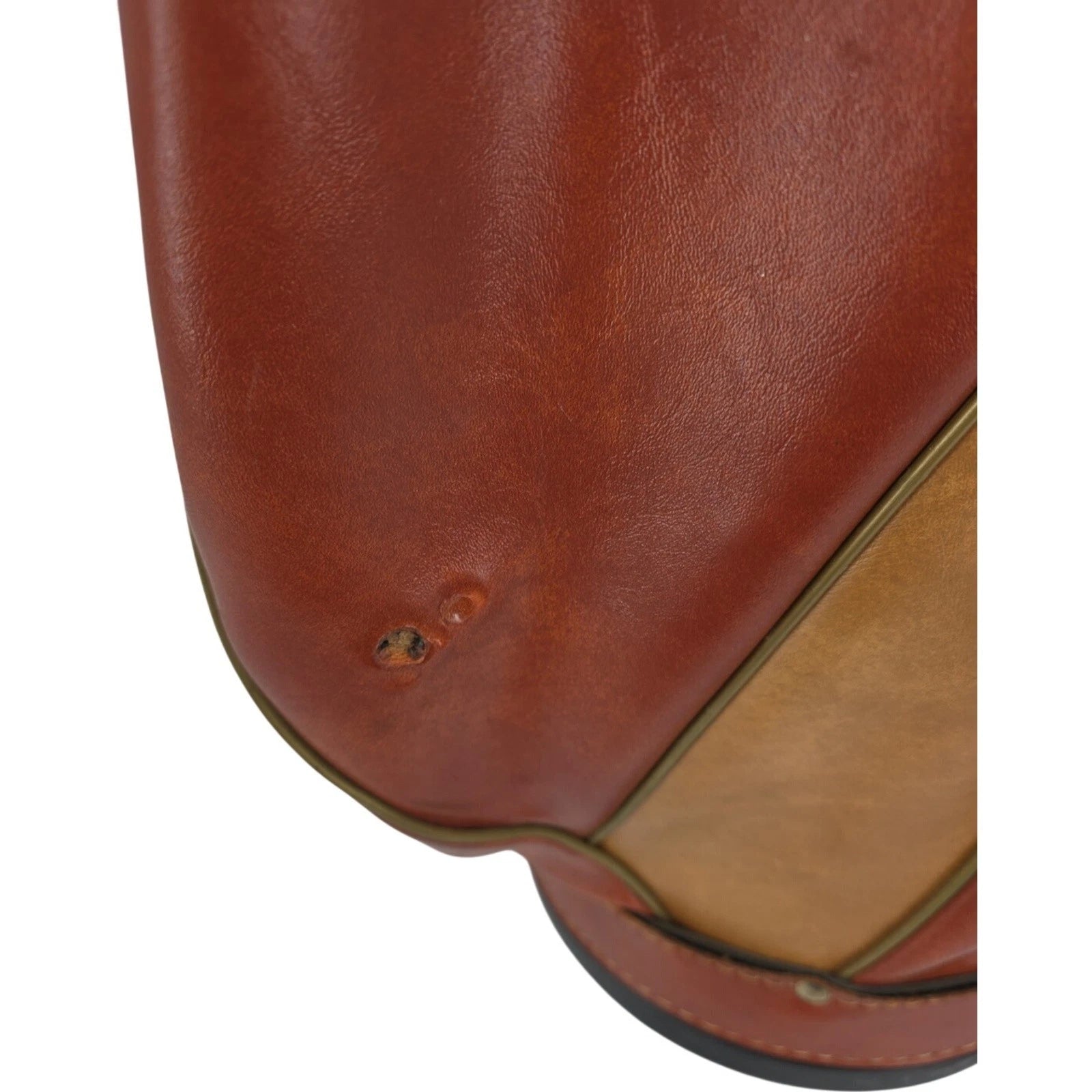 Palmer ProGroup Inc Vintage Brown Leather Golf Bag 15-Way Divider Cart Bag