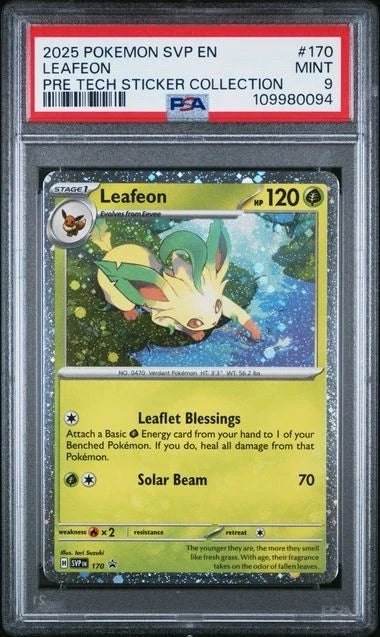2025 POKEMON SVP VAPOREON JOLTEON LEAFEON PRE POSTER COLLECTION Sequential PSA 9