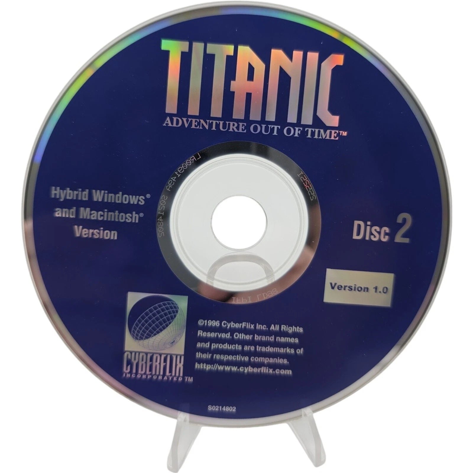Titanic Adventure Out Of Time PC CD ROM Game Windows Mac 2 Disc Set Vintage 1996
