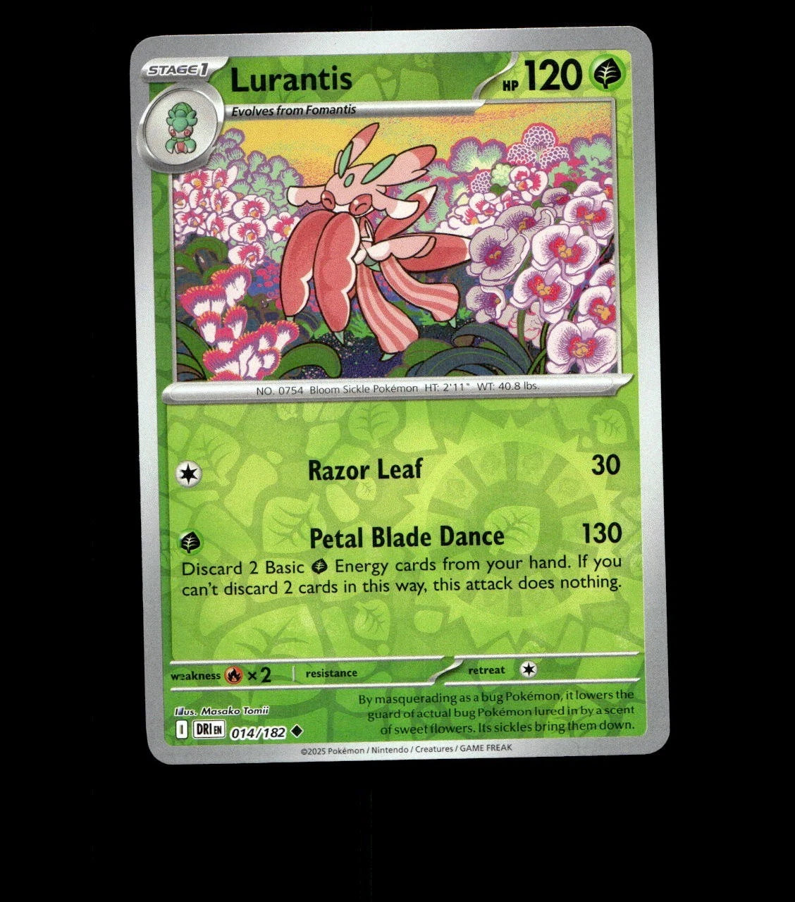Lurantis – 014/182 – Destined Rivals – Reverse Holo Near Mint