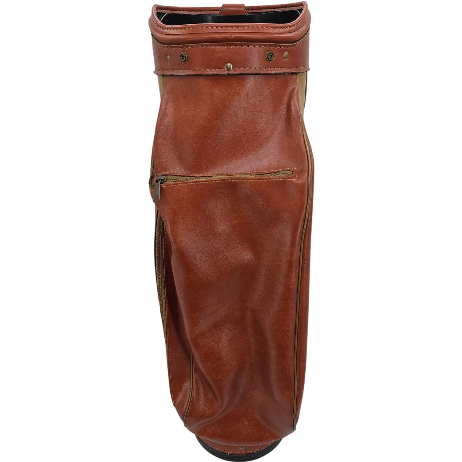 Palmer ProGroup Inc Vintage Brown Leather Golf Bag 15-Way Divider Cart Bag