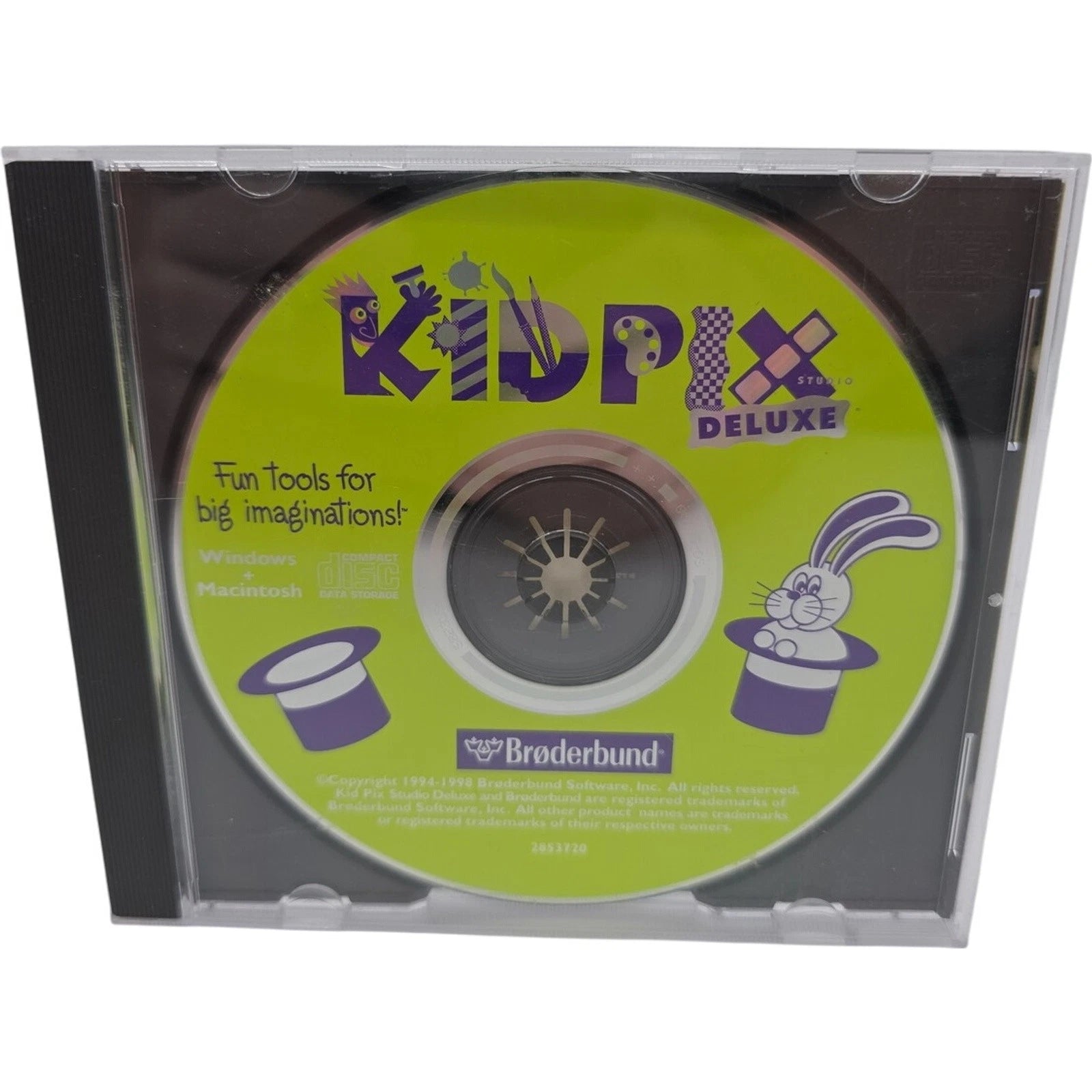 Kid Pix Deluxe Studio CD-ROM 1994- 1998 Broderbund Windows 95 And Macintosh