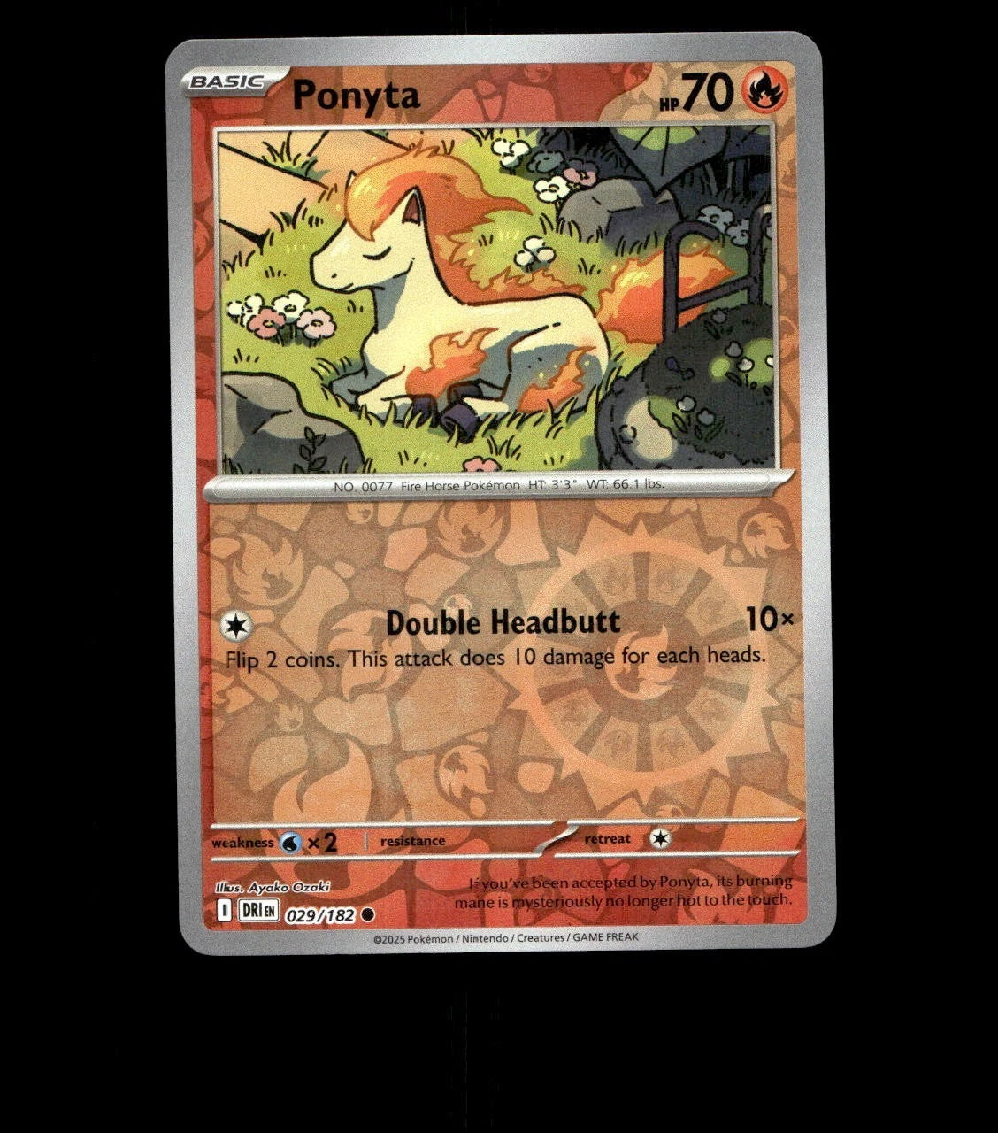 Ponyta – 029/182 – Destined Rivals – Reverse Holo Near Mint