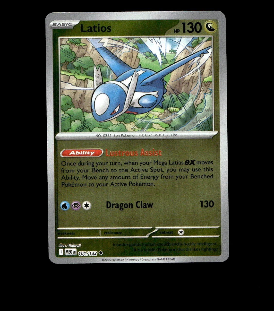 Latios – 101/132 – Mega Evolution – Reverse Holo – Near Mint