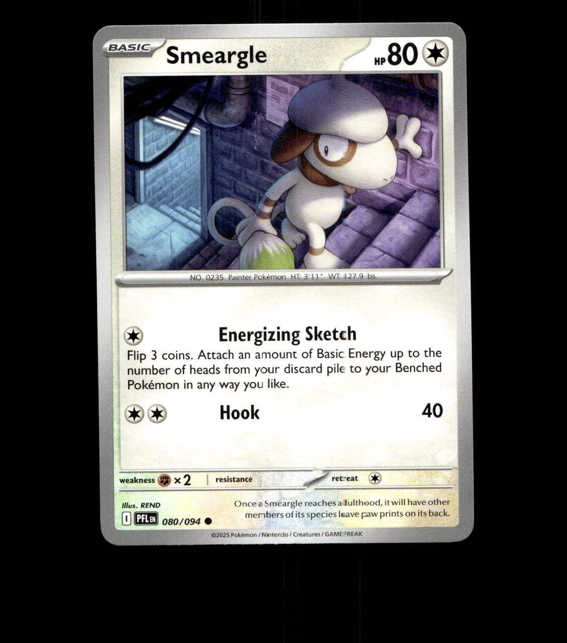 Smeargle – 080/094 – Phantasmal Flames – Near Mint