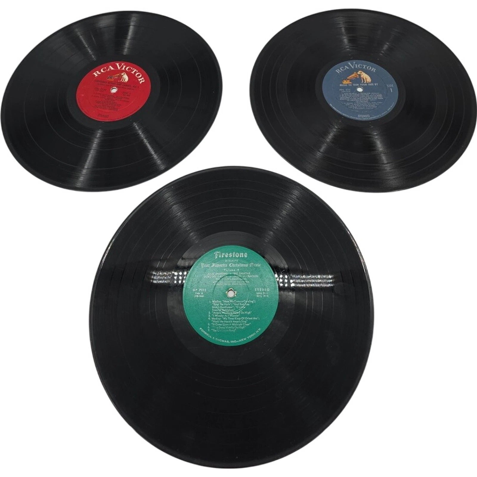 Lot of 3 Christmas Holiday LP Vinyl Classic Song Carols Hymns