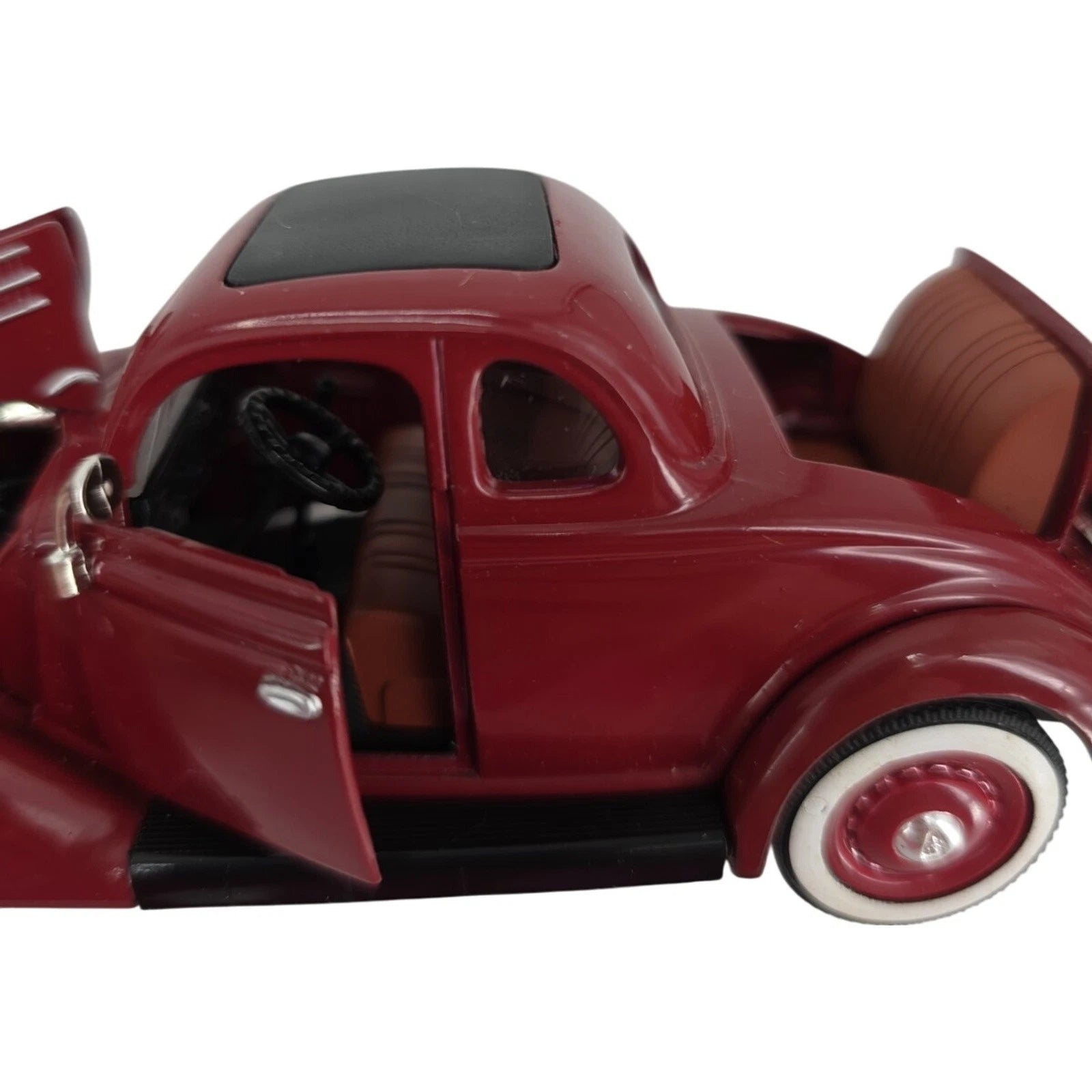 Golden Age of Ford 1936 Model 68 5-Window Coupe Dark Red Collectors Card