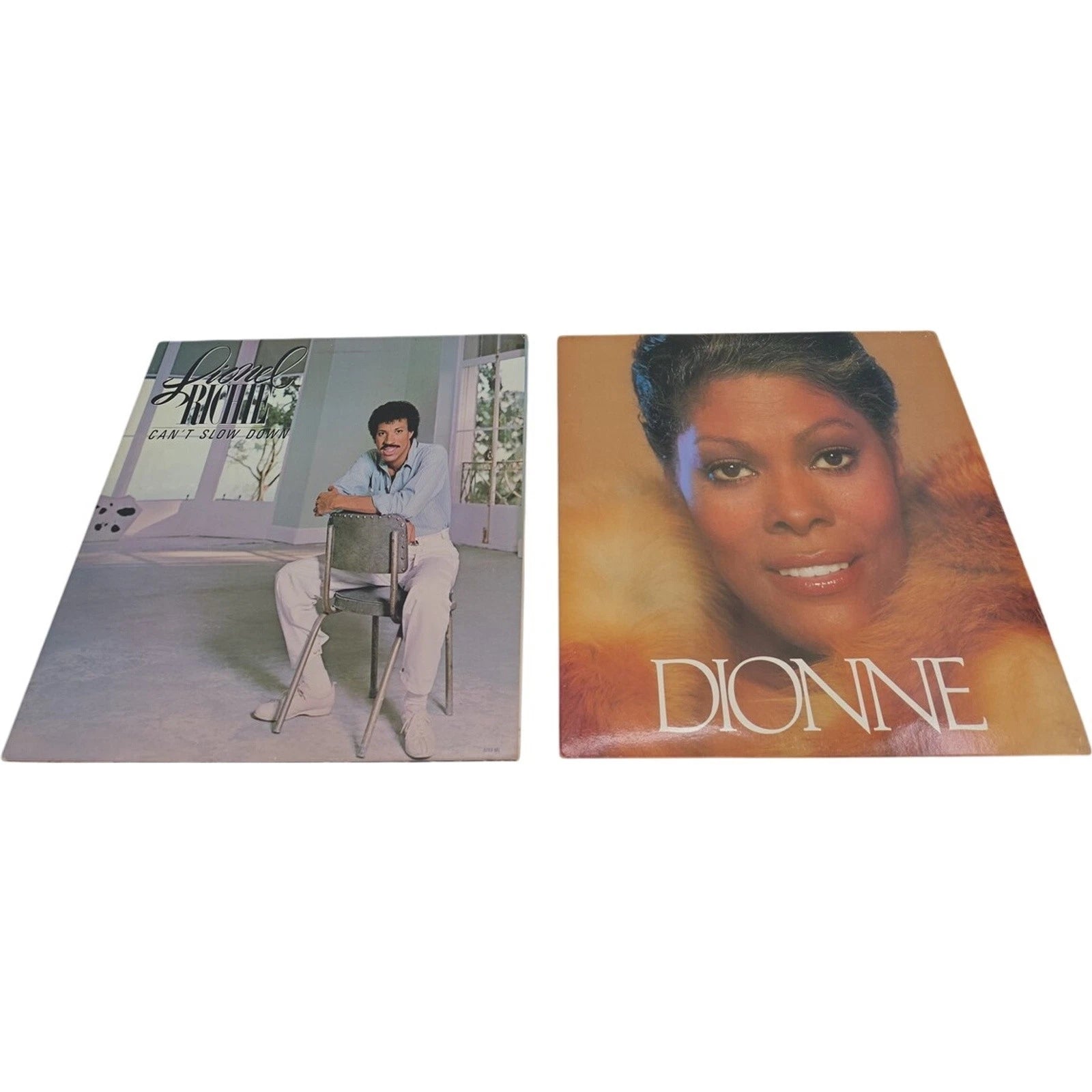 Lionel Richie Can’t Slow Down & Dionne Warwick Dionne Lot of 2 LP Vinyl