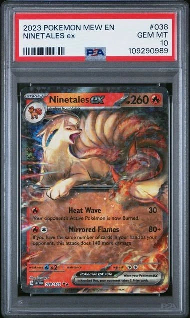 Ninetales ex 038/165 Sv Scarlet & Violet 151 Holo PSA 10