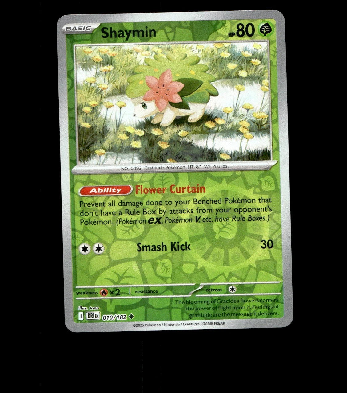 Shaymin – 010/182 – Destined Rivals – Reverse Holo Near Mint